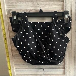 Like New Nip Tuck Black and White Polka Dot Bikini Set- Womens 6